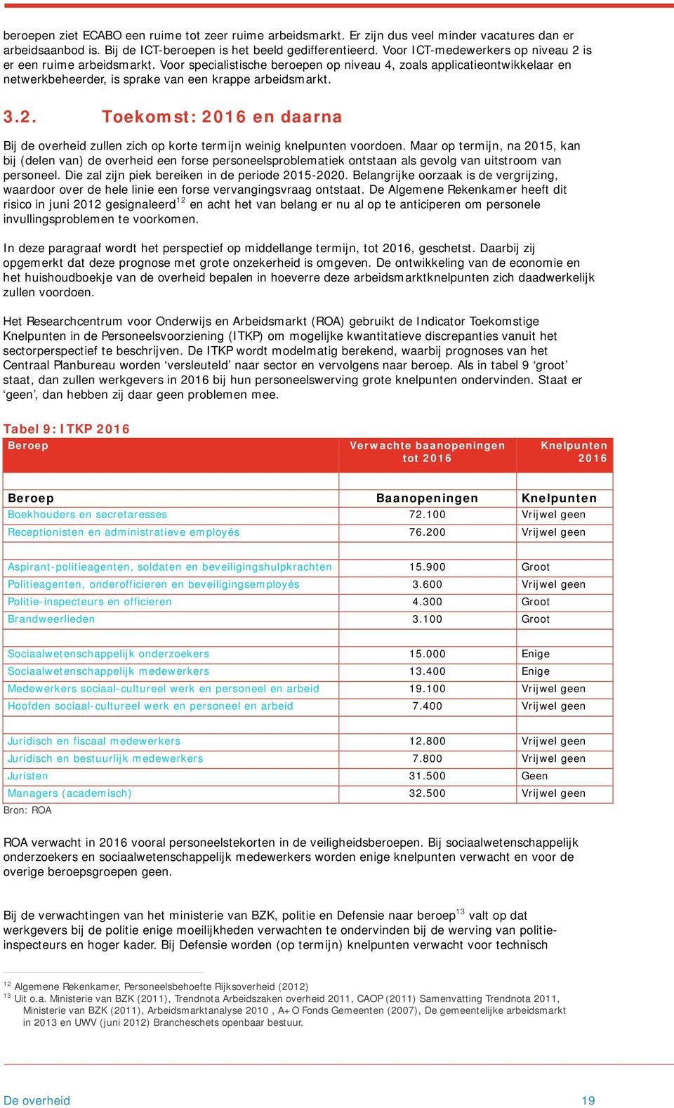 Maar op termijn, na 2015, kan bij (delen van) de overheid een forse personeelsproblematiek ontstaan als gevolg van uitstroom van personeel. Die zal zijn piek bereiken in de periode 2015-2020.