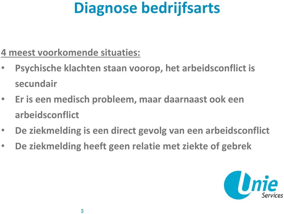 maar daarnaast ook een arbeidsconflict De ziekmelding is een direct gevolg