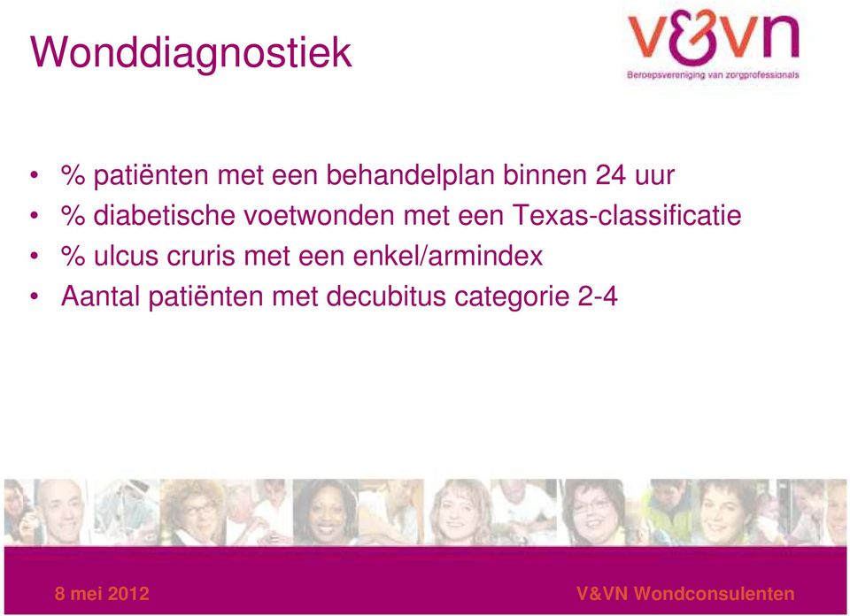 Texas-classificatie % ulcus cruris met een