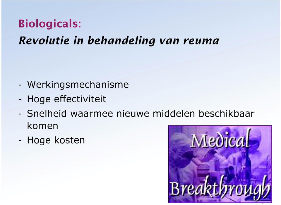 effectiviteit - Snelheid waarmee