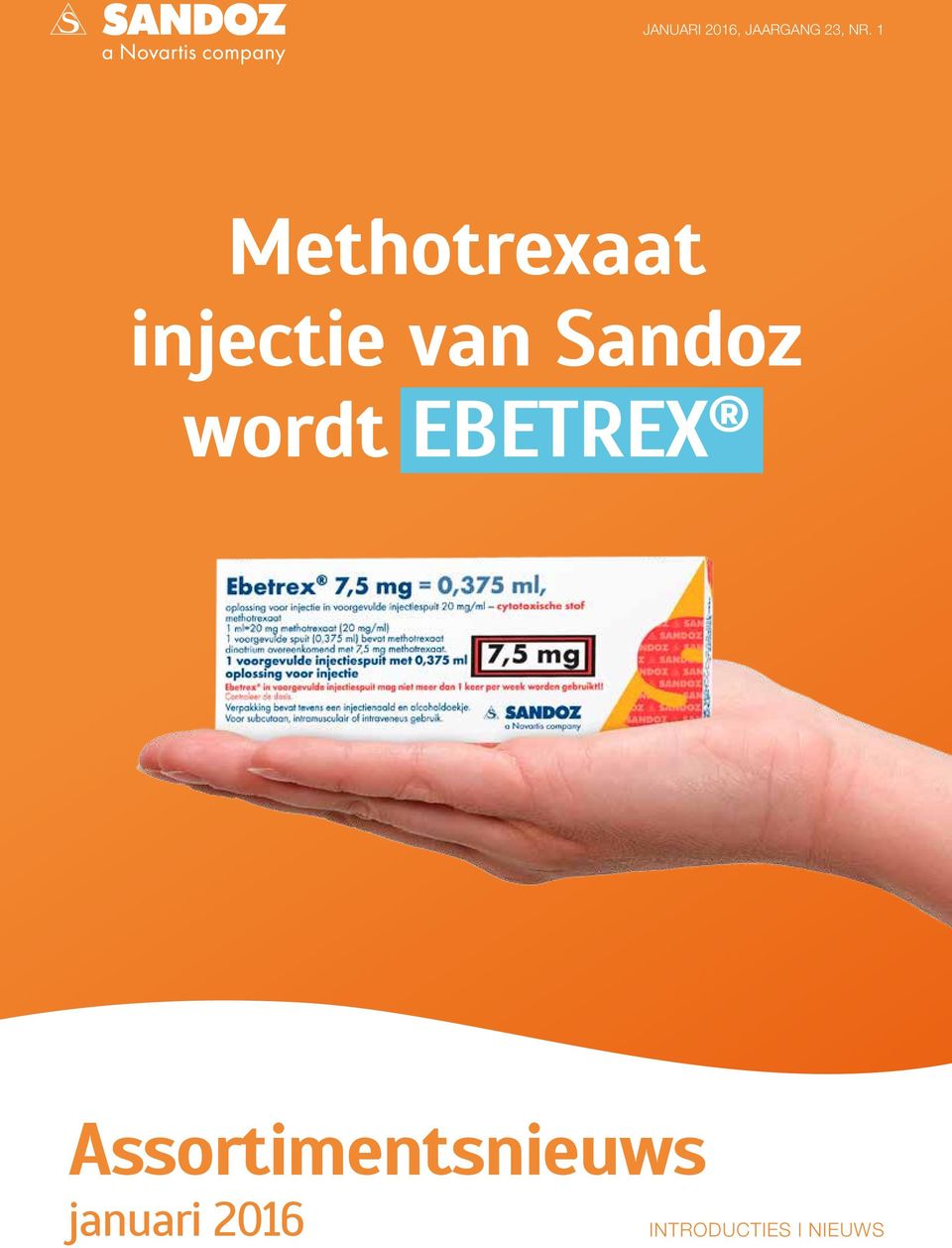 Sandoz wordt EBETREX