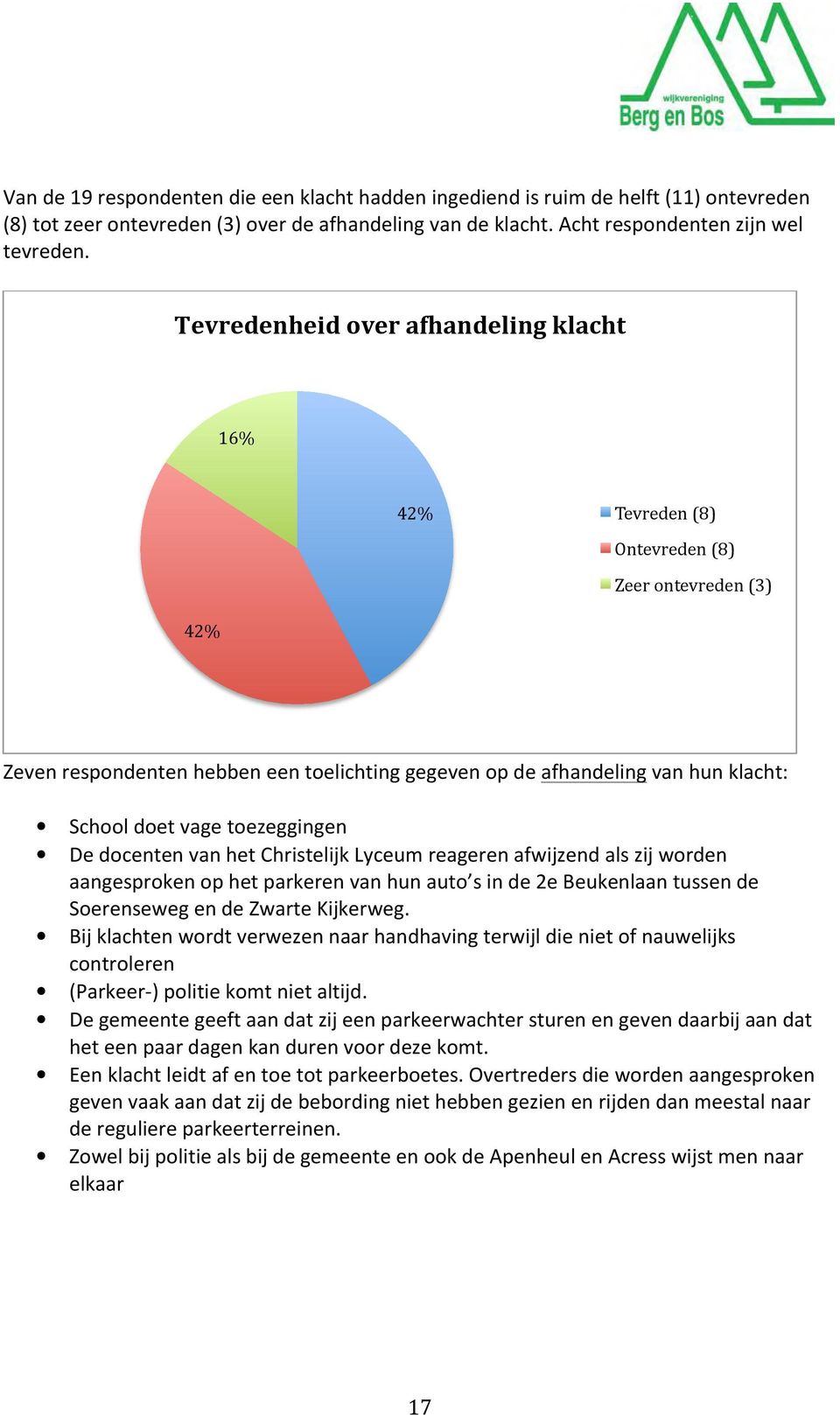 toezeggingen De docenten van het Christelijk Lyceum reageren afwijzend als zij worden aangesproken op het parkeren van hun auto s in de 2e Beukenlaan tussen de Soerenseweg en de Zwarte Kijkerweg.