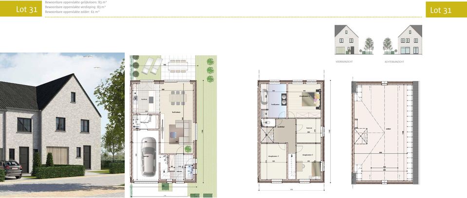 oppervlakte verdieping: 83 m²