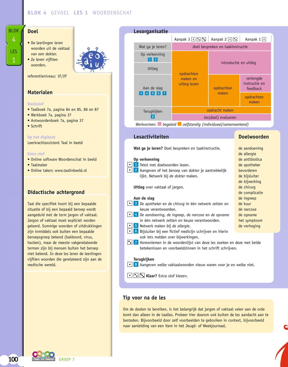 Lesactiviteiten Wat ga je leren?