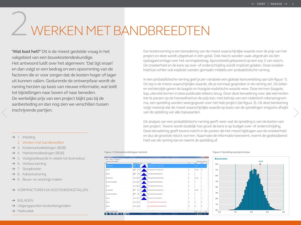 Gedurende de ontwerpfase wordt de raming herzien op basis van nieuwe informatie, wat leidt tot bijstellingen naar boven of naar beneden.