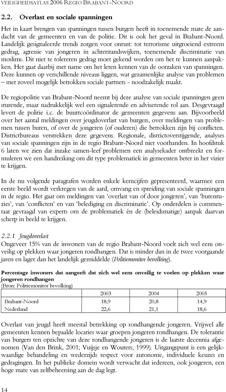 Landelijk gesignaleerde trends zorgen voor onrust: tot terrorisme uitgroeiend extreem gedrag, agressie van jongeren in achterstandswijken, toenemende discriminatie van moslims.