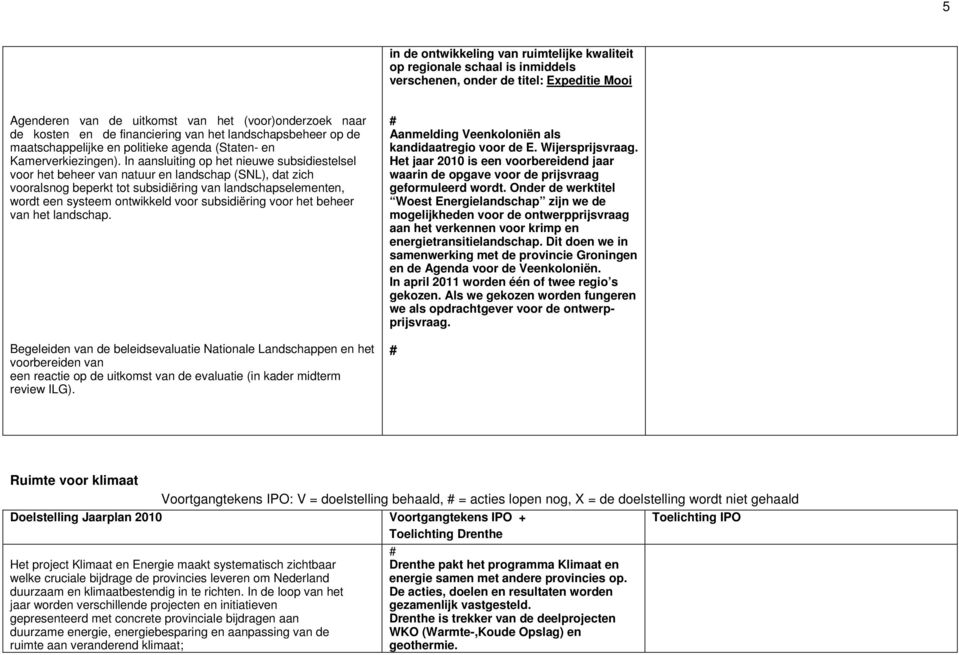 In aansluiting op het nieuwe subsidiestelsel voor het beheer van natuur en landschap (SNL), dat zich vooralsnog beperkt tot subsidiëring van landschapselementen, wordt een systeem ontwikkeld voor