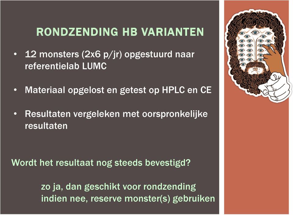 vergeleken met oorspronkelijke resultaten Wordt het resultaat nog steeds