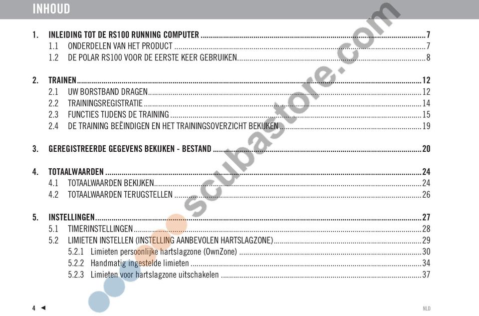 GEREGISTREERDE GEGEVENS BEKIJKEN - BESTAND...20 4. TOTAALWAARDEN...24 4.1 TOTAALWAARDEN BEKIJKEN...24 4.2 TOTAALWAARDEN TERUGSTELLEN...26 5. INSTELLINGEN...27 5.1 TIMERINSTELLINGEN.