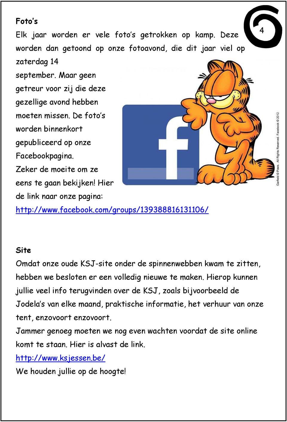 Hier de link naar onze pagina: http://www.facebook.