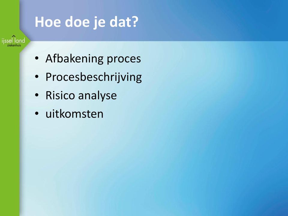 Procesbeschrijving