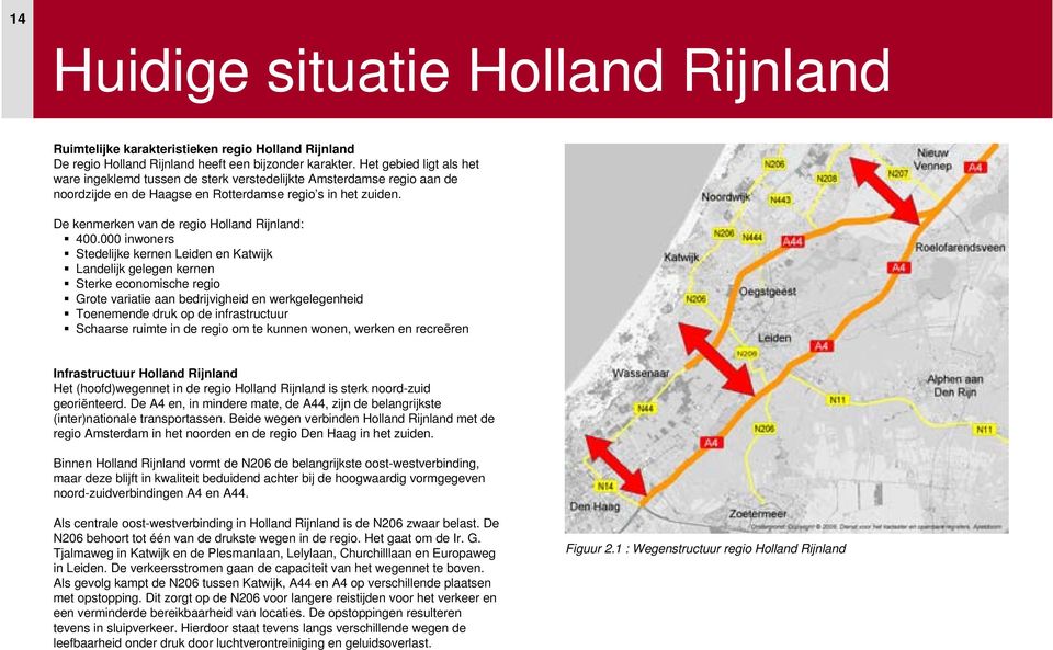 De kenmerken van de regio Holland Rijnland: 400.