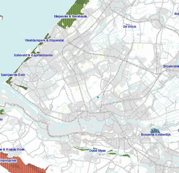Figuur 34: Natura 2000-gebieden en Beschermde Natuurmonumenten in de ruime omgeving van RTHA Nabij Ridderkerk ligt het beschermde Natuurmonument Huys ten Donck (figuur 41).