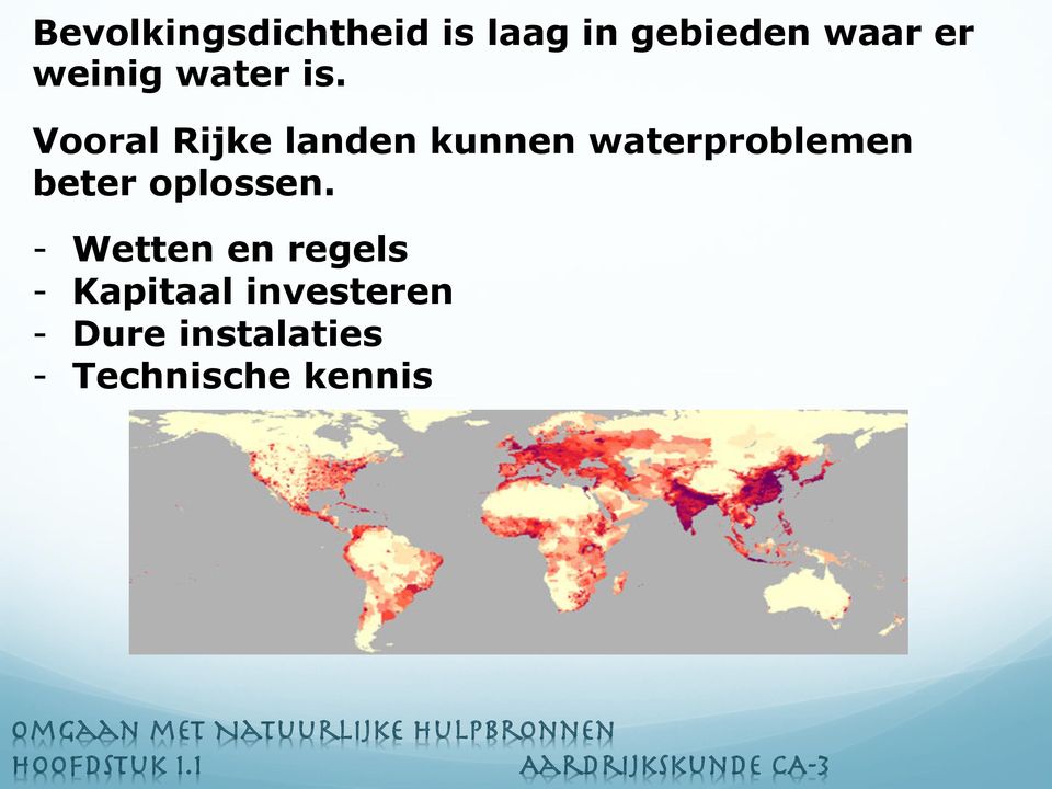 Vooral Rijke landen kunnen waterproblemen beter