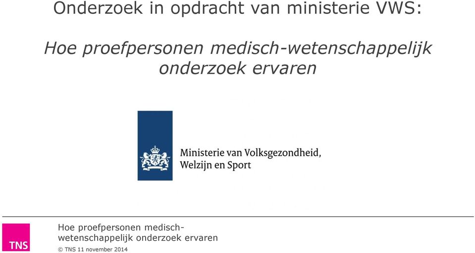 ministerie VWS: Hoe