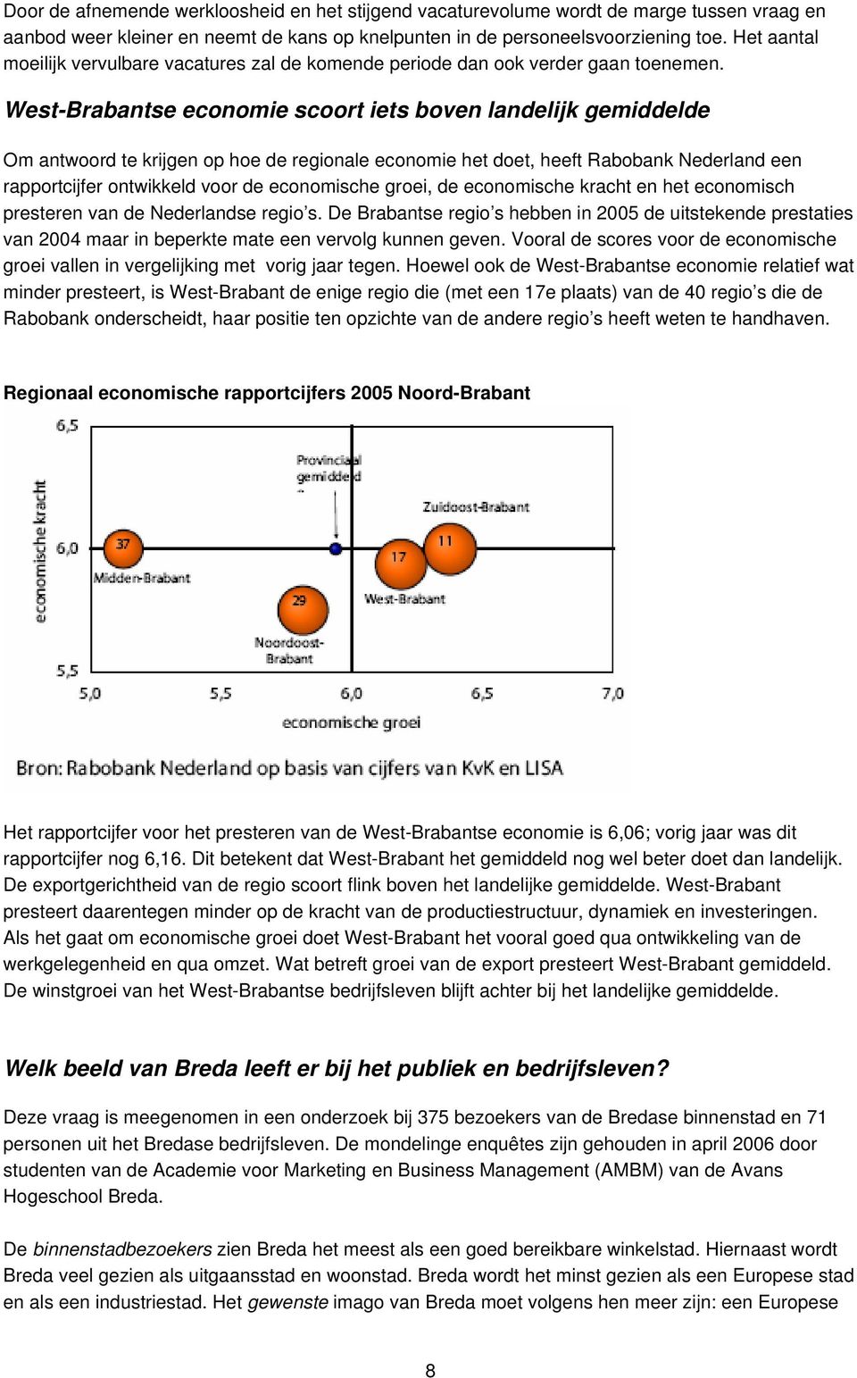 West-Brabantse economie scoort iets boven landelijk gemiddelde Om antwoord te krijgen op hoe de regionale economie het doet, heeft Rabobank Nederland een rapportcijfer ontwikkeld voor de economische