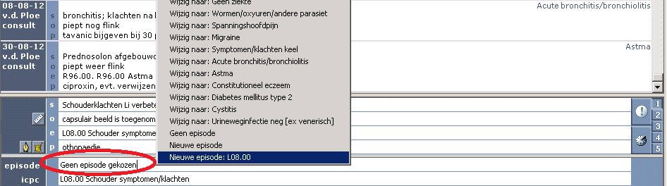 HOOFDSTUK 5 Registreren in de praktijk 5.1 Invoeren episode Bricks Huisarts maakt gebruik van de zogenaamde SOEP registratie.