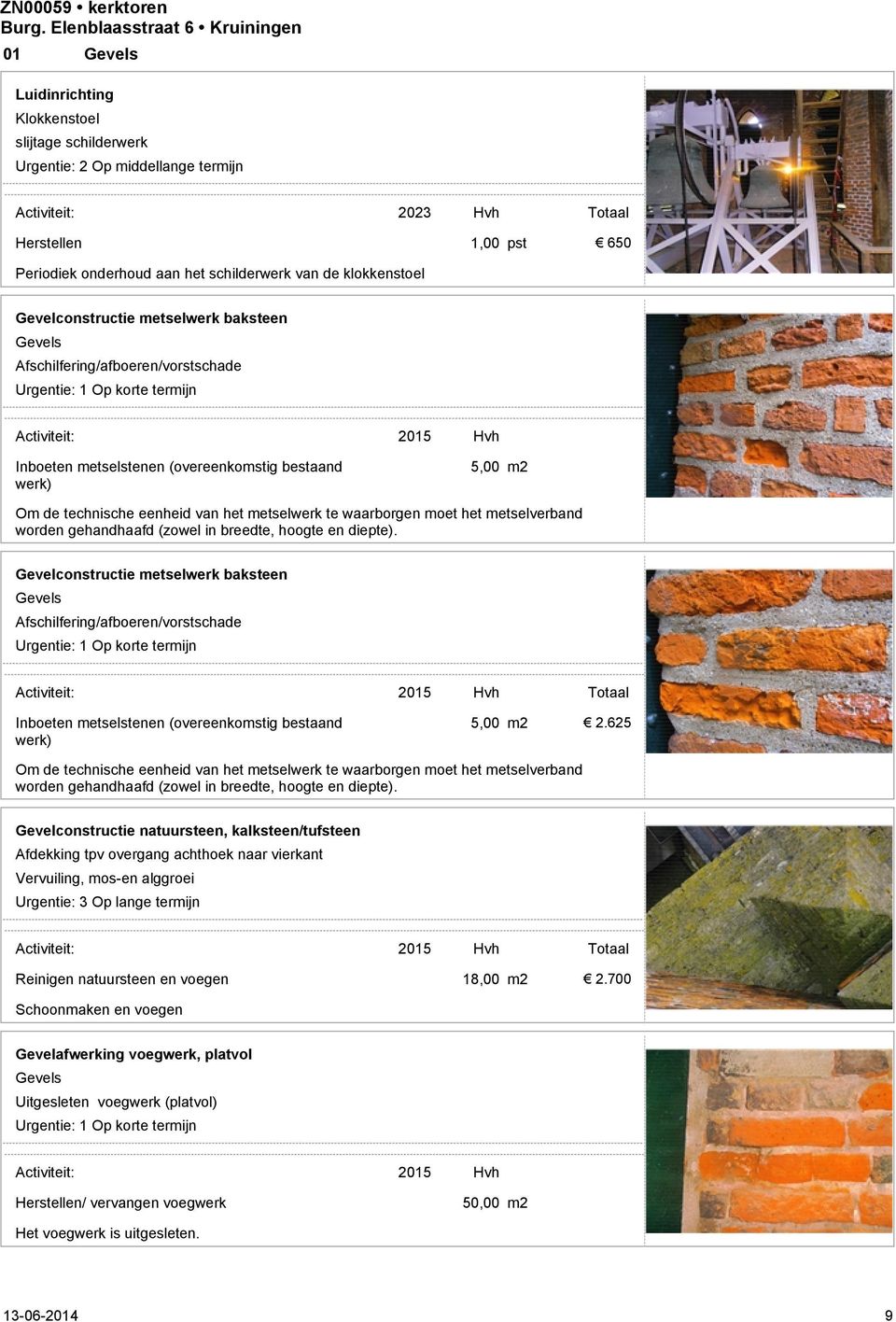 metselwerk te waarborgen moet het metselverband worden gehandhaafd (zowel in breedte, hoogte en diepte).