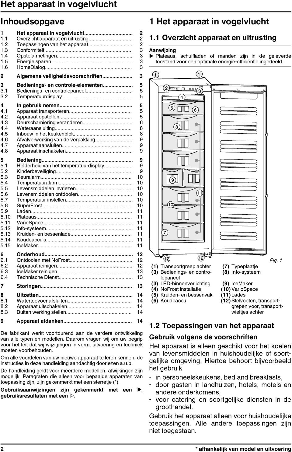 .. 5 4 In gebruik nemen... 5 4.1 Apparaat transporteren... 5 4.2 Apparaat opstellen... 5 4.3 Deurscharniering veranderen... 6 4.4 Wateraansluiting... 8 4.5 Inbouw in het keukenblok... 8 4.6 Afvalverwerking van de verpakking.