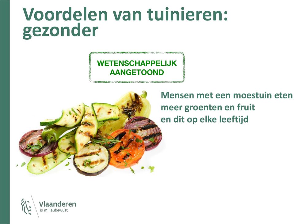 moestuin eten meer groenten