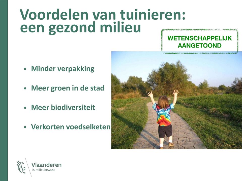 Meer groen in de stad Meer