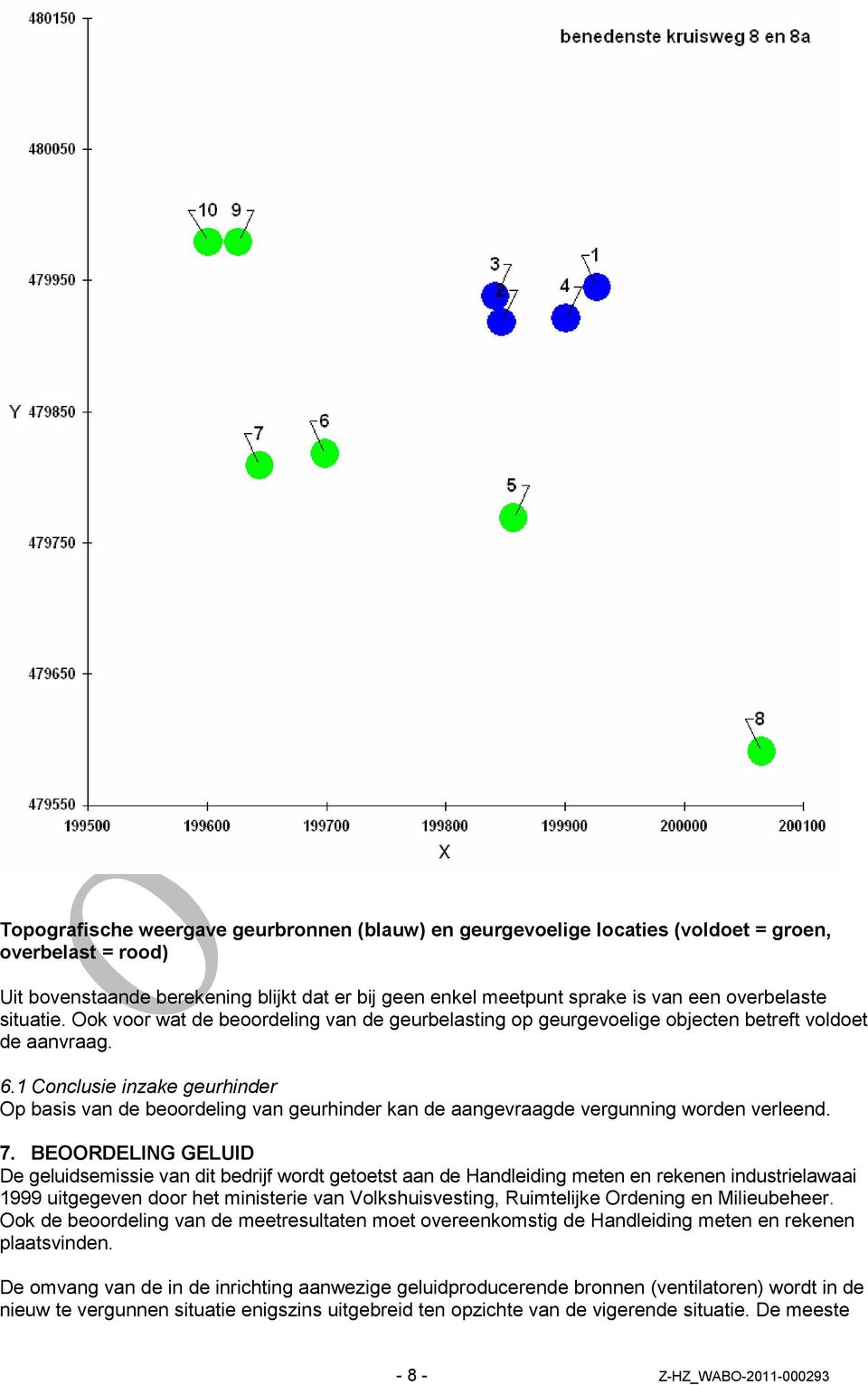 1 Conclusie inzake geurhinder Op basis van de beoordeling van geurhinder kan de aangevraagde vergunning worden verleend. 7.