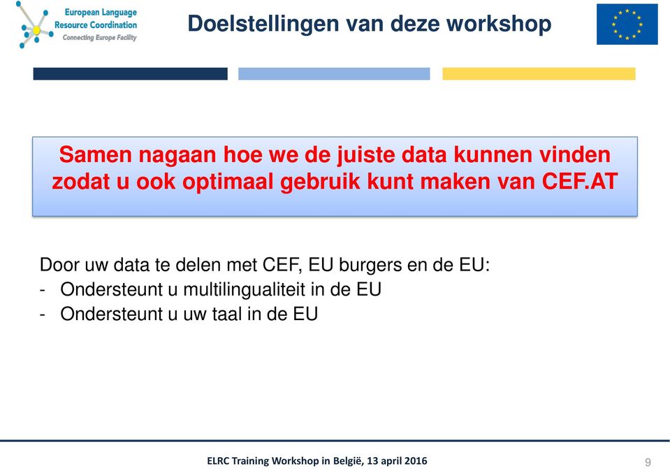 CEF.AT Door uw data te delen met CEF, EU burgers en de EU: -