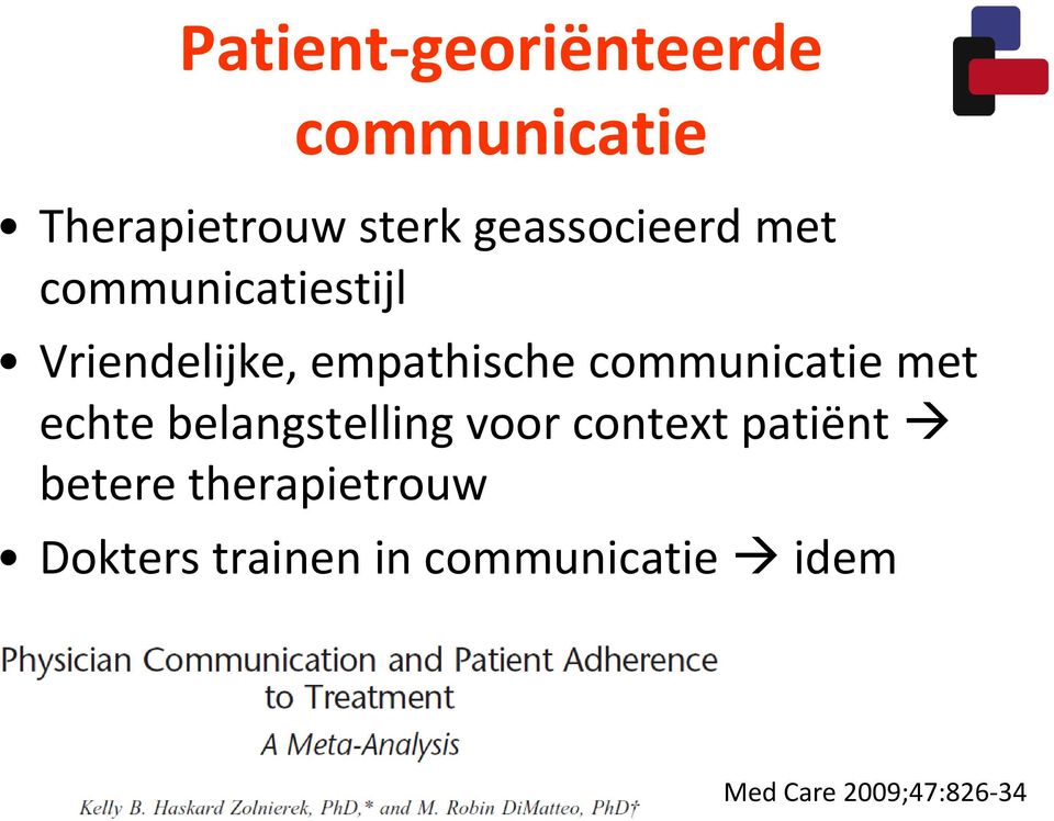 communicatie met echte belangstelling voor context patiënt