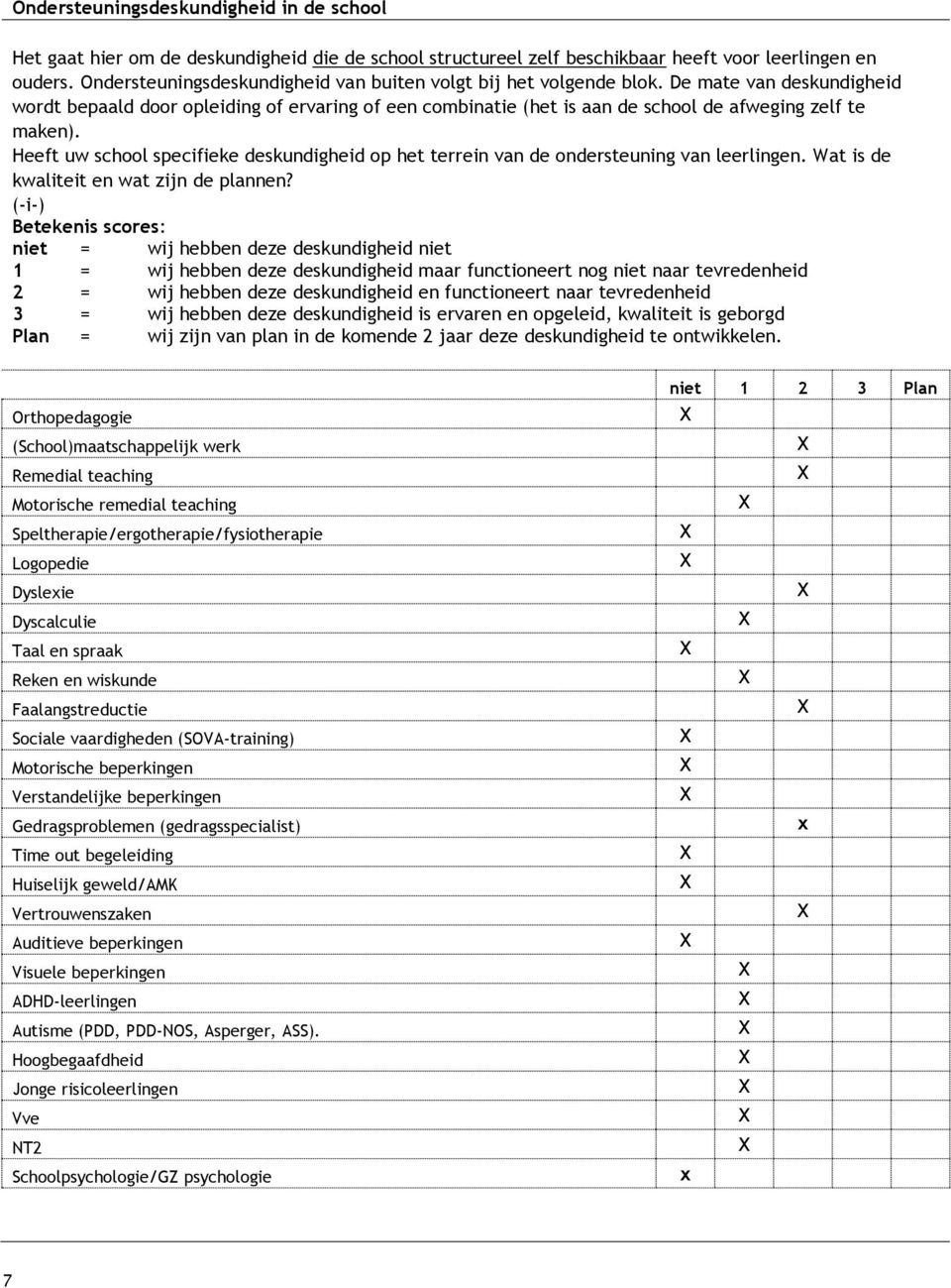 De mate van deskundigheid wordt bepaald door opleiding of ervaring of een combinatie (het is aan de school de afweging zelf te maken).