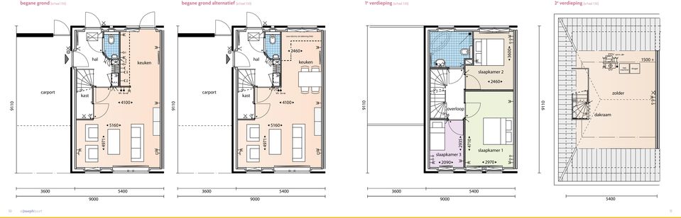 1500 + 2460 9110 carport kast 4100 9110 carport kast 4100 9110 overloop 9110 dakraam zolder 5160 5160 4971 4971