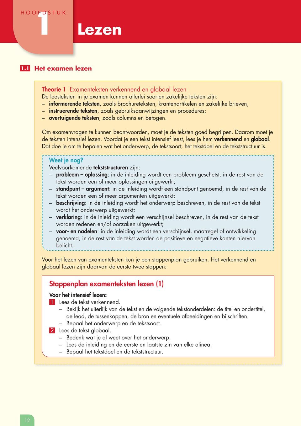 krantenartikelen en zakelijke brieven; instruerende teksten, zoals gebruiksaanwijzingen en procedures; overtuigende teksten, zoals columns en betogen.