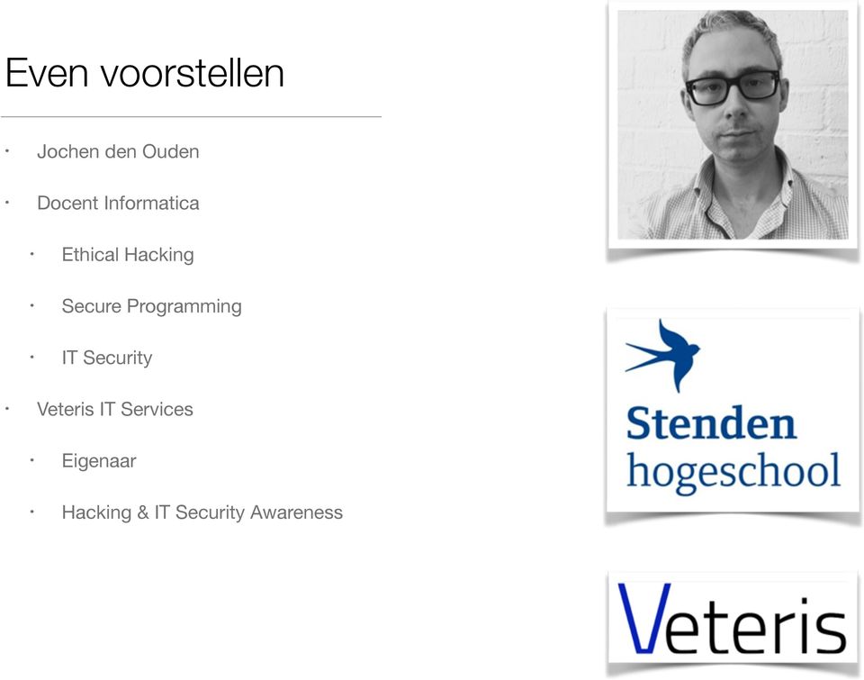 Secure Programming IT Security Veteris