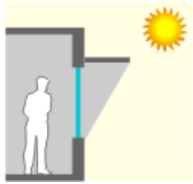 2.3. THERMISCH COMFORT VERZEKEREN IN DE ZOMER - Zonnewinsten beperken Vaste buitenzonwering PRO: Goede zonwerende eigenschappen Gratis zonnewinsten mogelijk maken in de winter Geen of weinig