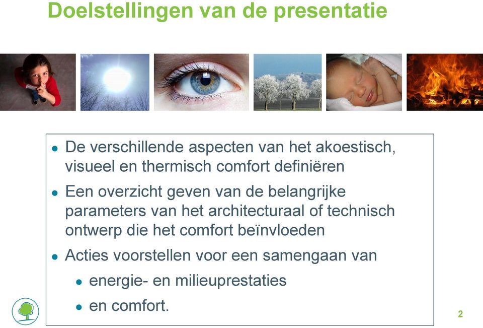 parameters van het architecturaal of technisch ontwerp die het comfort