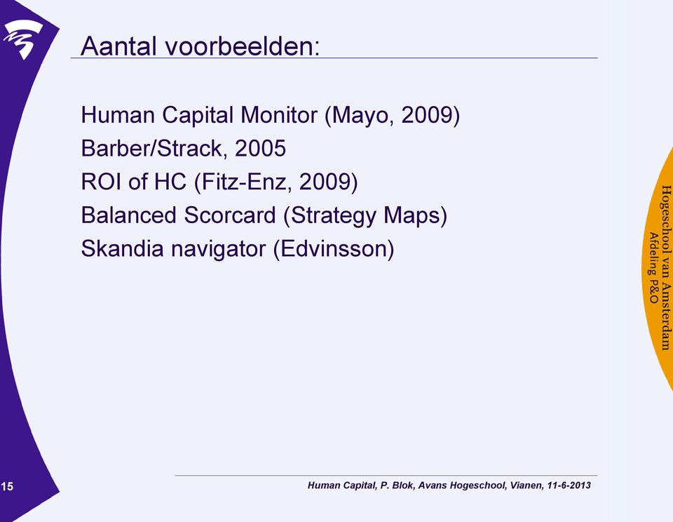 HC (Fitz-Enz, 2009) Balanced Scorcard