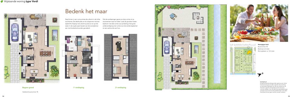 Ook de verdiepingen geven je volop ruimte om je woonwensen waar te maken: zoals de grootste masterbedroom met alle ruimte voor je kleding of de grote zolder verdieping met ruimte voor de vierde