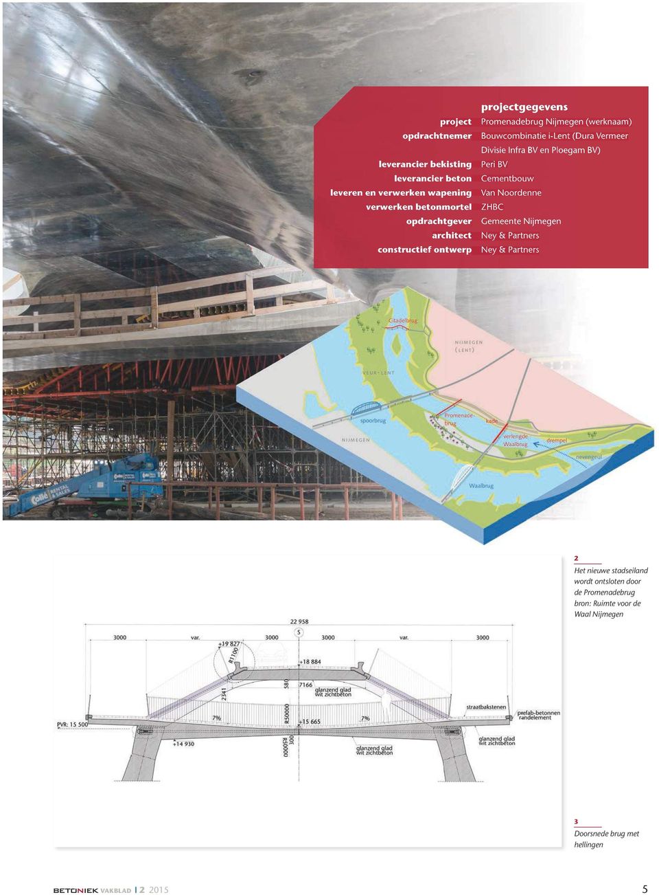 Noordenne ZHBC Gemeente Nijmegen architect Ney & Partners constructief ontwerp Ney & Partners 2 Het nieuwe stadseiland wordt ontsloten