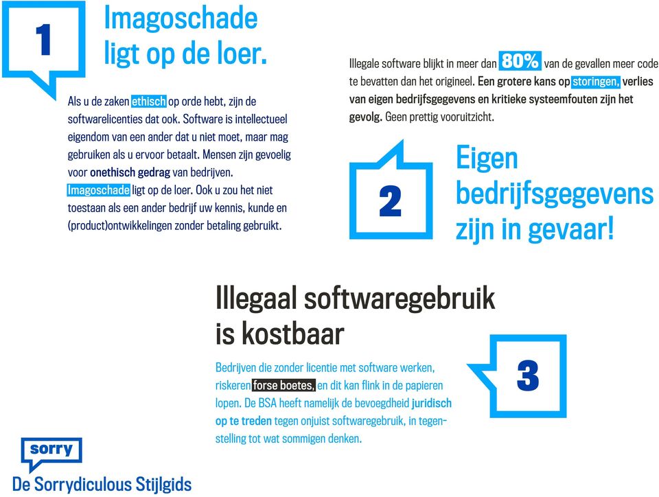 Ook u zou het niet toestaan als een ander bedrijf uw kennis, kunde en (product)ontwikkelingen zonder betaling gebruikt.