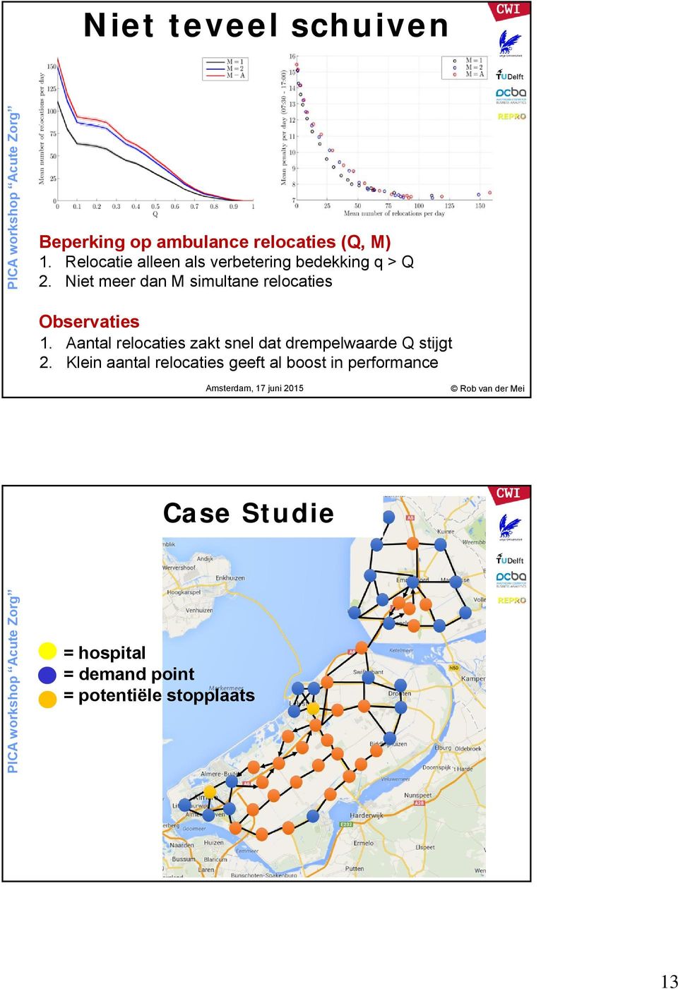 Niet meer dan M simultane relocaties Observaties 1.