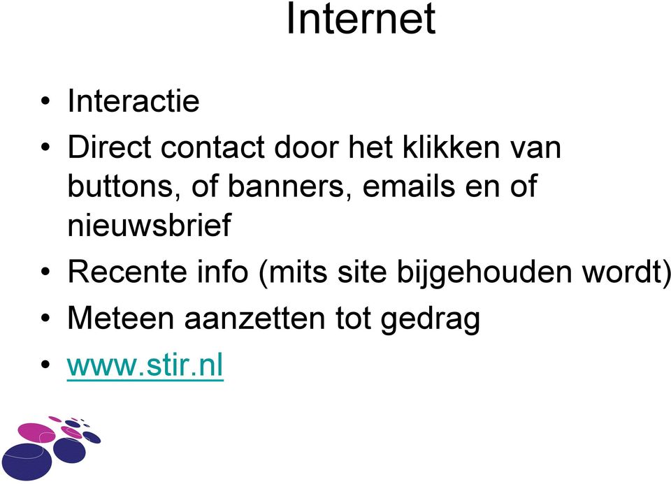 nieuwsbrief Recente info (mits site