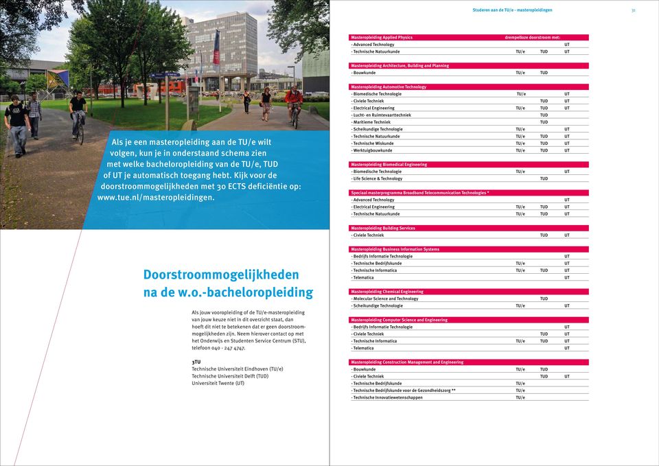 toegang hebt. Kijk voor de doorstroommogelijkheden met 30 ECTS deficiëntie op: www.tue.nl/masteropleidingen.