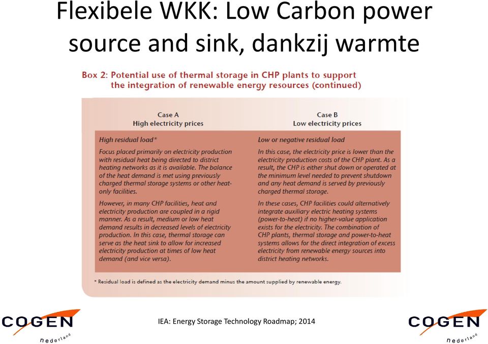 dankzij warmte IEA: Energy