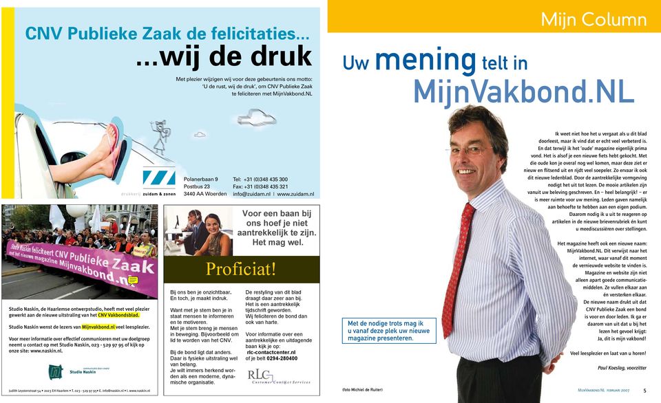 Studio Naskin wenst de lezers van Mijnvakbond.nl veel leesplezier.