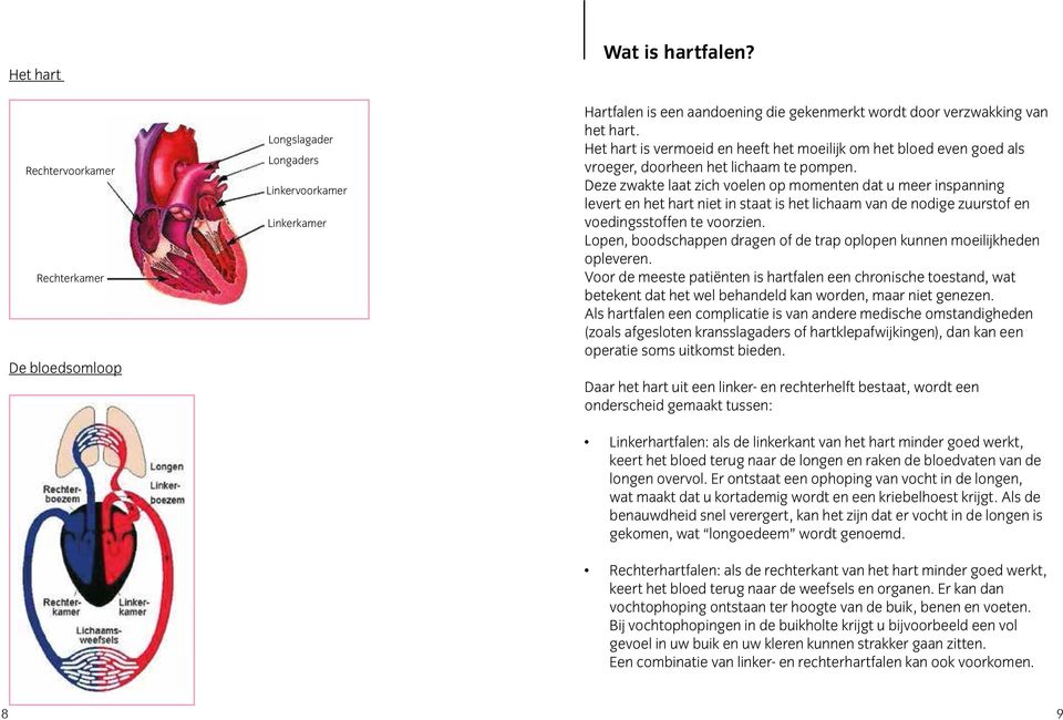 Deze zwakte laat zich voelen op momenten dat u meer inspanning levert en het hart niet in staat is het lichaam van de nodige zuurstof en voedingsstoffen te voorzien.