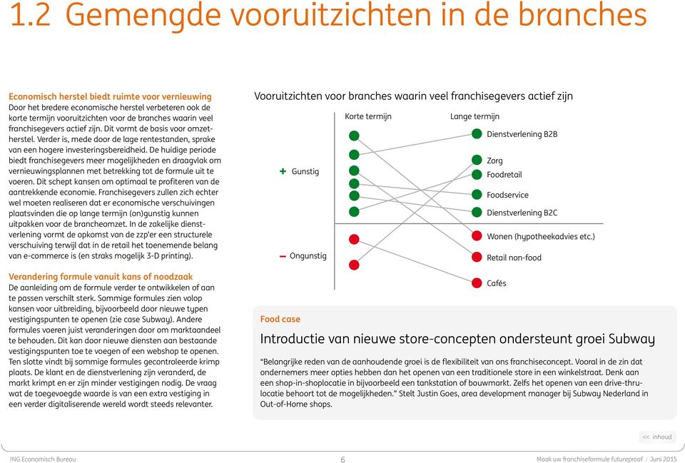 De huidige periode biedt franchisegevers meer mogelijkheden en draagvlak om vernieuwingsplannen met betrekking tot de formule uit te voeren.