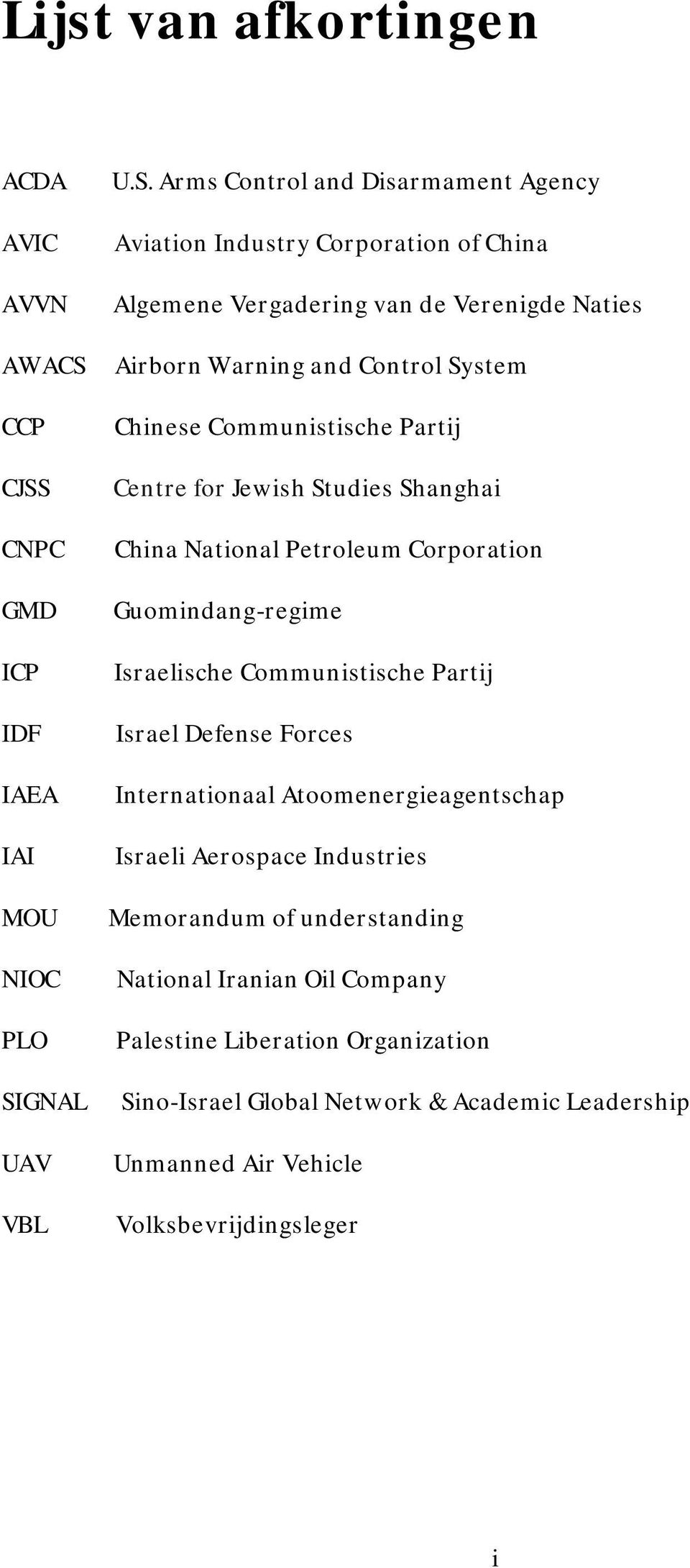 CNPC GMD ICP IDF IAEA IAI MOU NIOC PLO SIGNAL UAV VBL Chinese Communistische Partij Centre for Jewish Studies Shanghai China National Petroleum Corporation Guomindang-regime