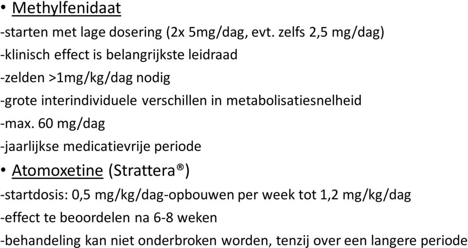 verschillen in metabolisatiesnelheid -max.