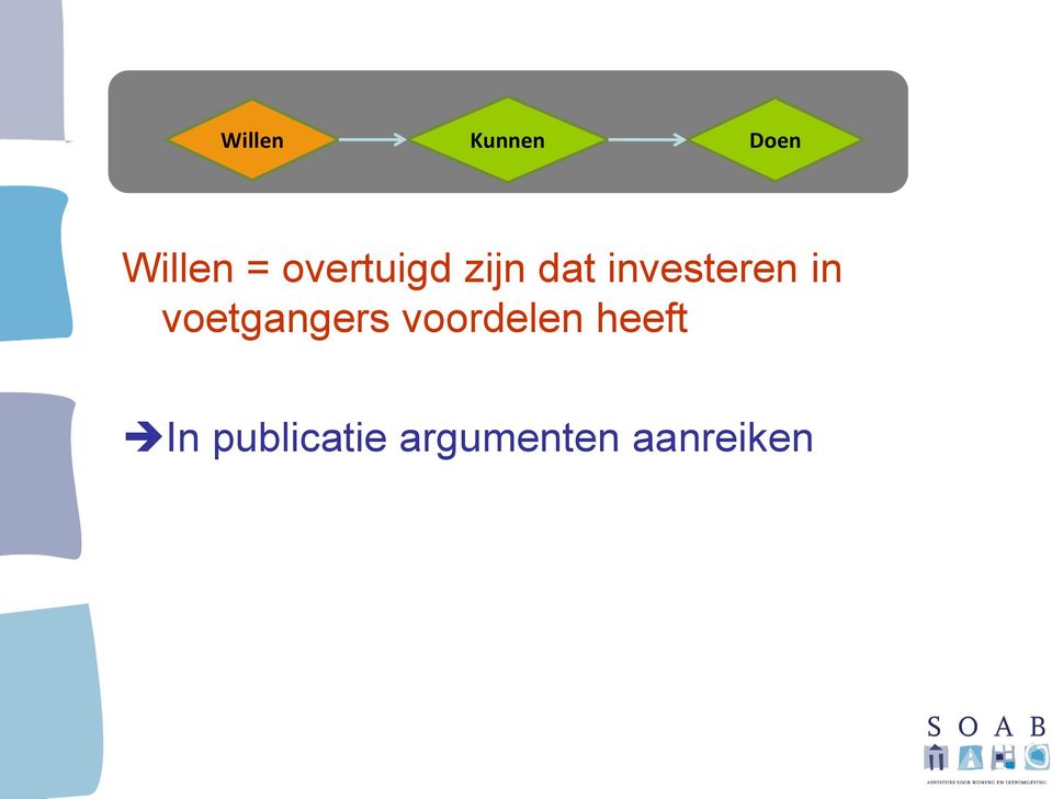 in voetgangers voordelen heeft