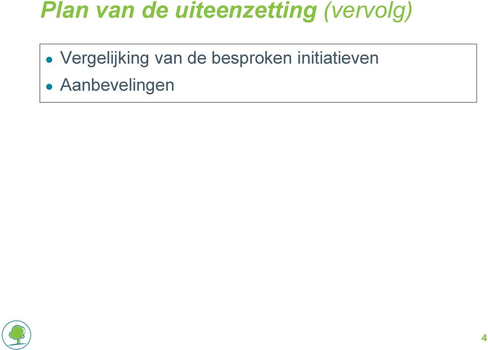 Vergelijking van de