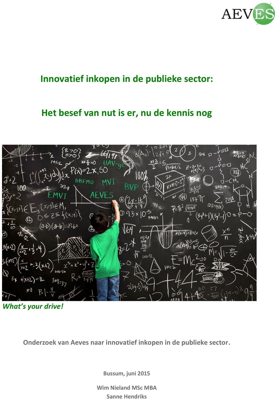 Onderzoek van Aeves naar innovatief inkopen in de